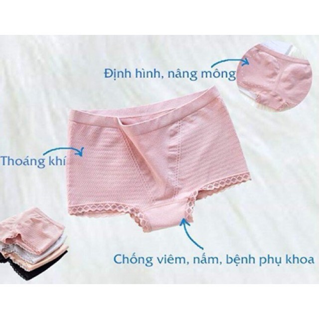 QUẦN LÓT KHÁNG KHUẨN NÂNG MÔNG CHẤT LIỆU THOÁNG KHÍ KHÁNG KHUẨN
