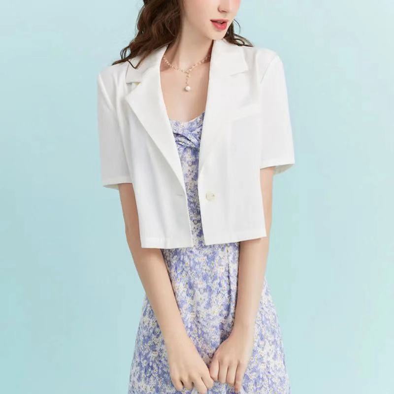 Áo khoác vest ngắn tay thiết kế mới thời trang xuân hè cho nữ | BigBuy360 - bigbuy360.vn