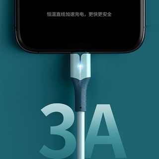 Dây cáp Type C sạc nhanh có đèn dài 1m 2m cho điện thoại Android