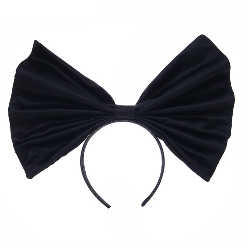 Băng Đô Nơ Lớn Bằng Satin Dùng Chụp Ảnh Halloween Dành Cho Nữ