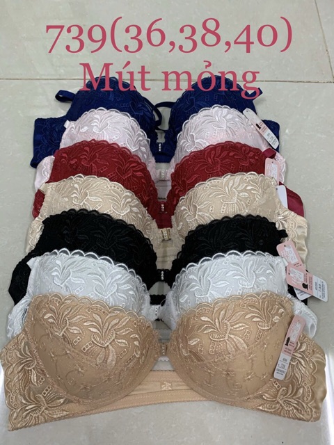 Áo ngực Haomei cài trước không mút siêu đẹp “739”