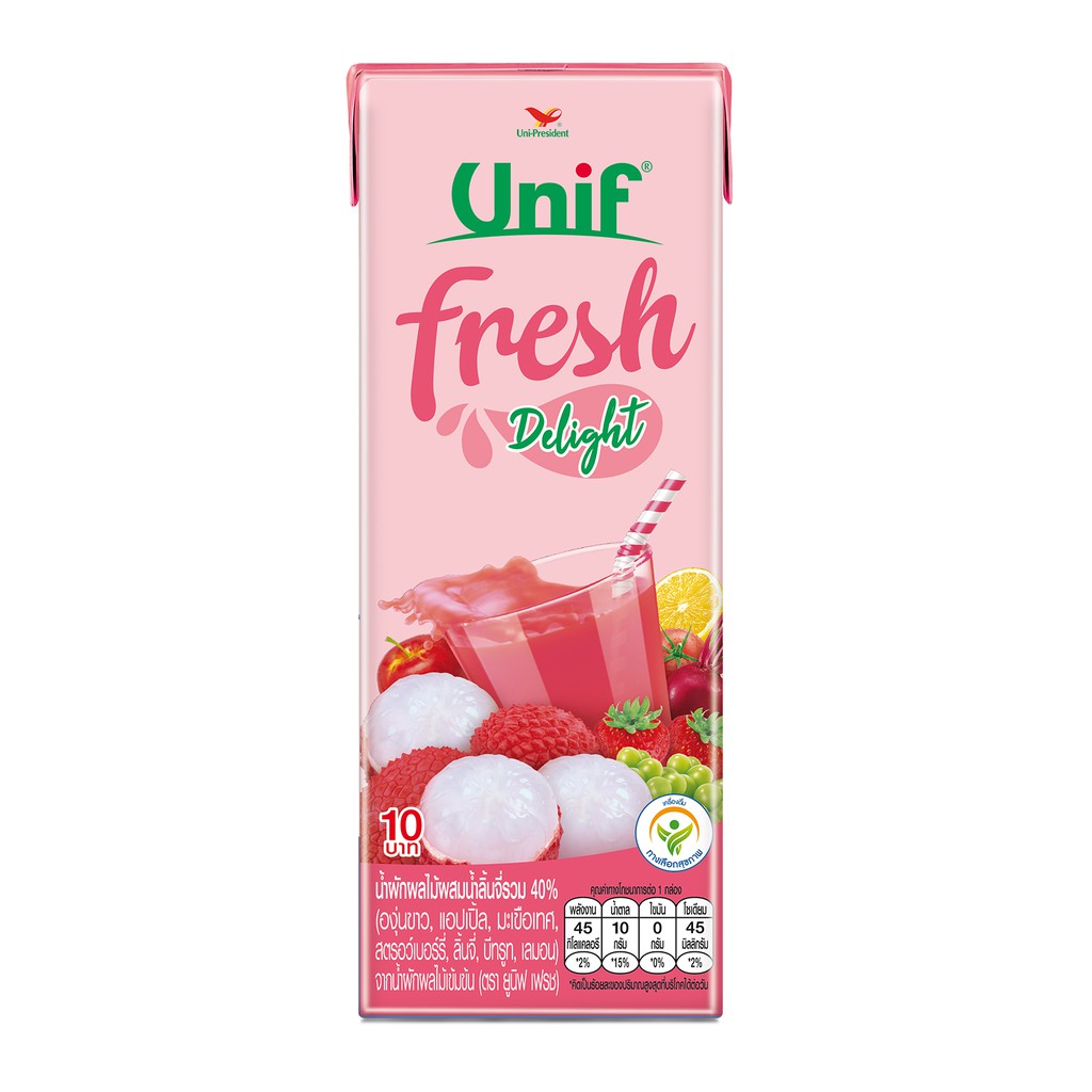 Nước ép Unif fresh Delight - trái vải - Thái Lan - HSD 1 năm