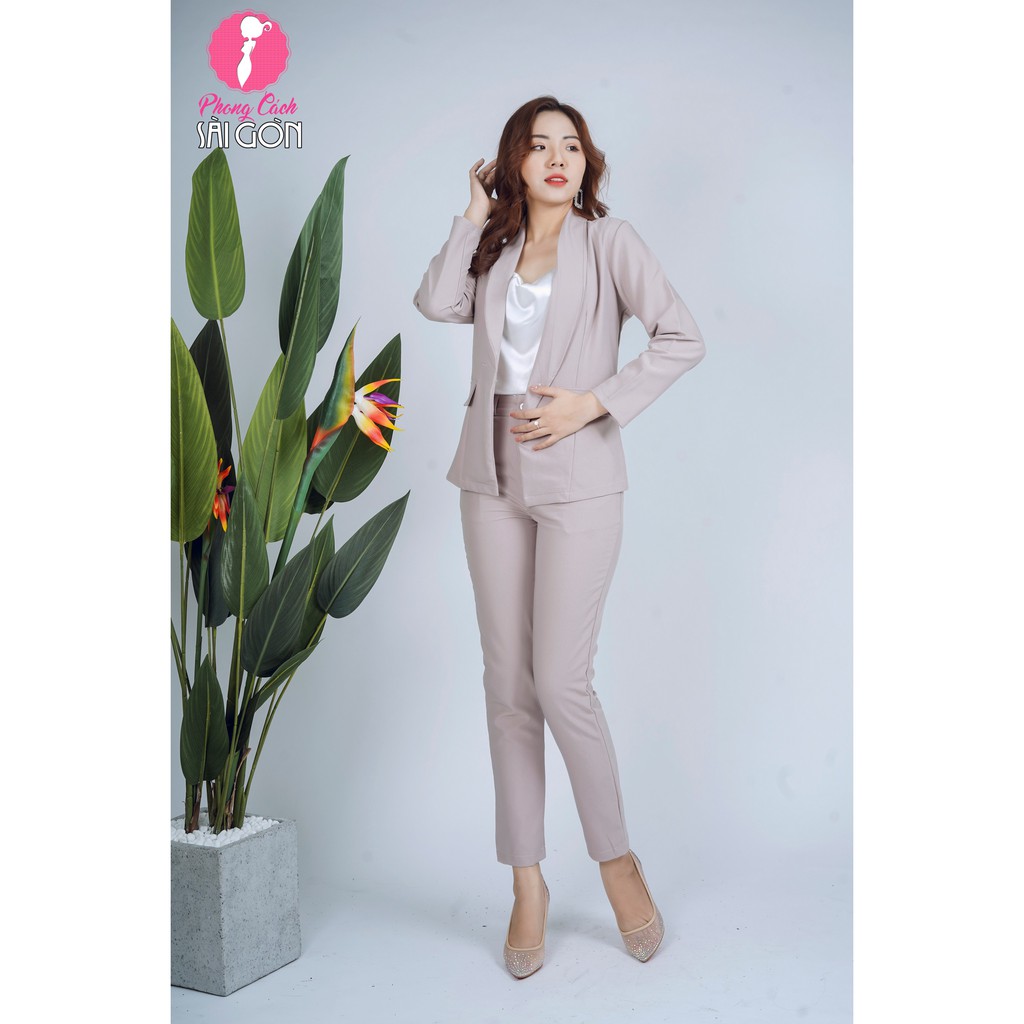 Set nguyên bộ Phong Cách Sài Gòn 3 món áo vest quần dài kèm áo trong SJ762 | BigBuy360 - bigbuy360.vn