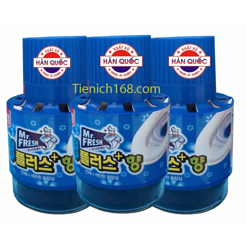 Bộ 3 Chai thả bồn cầu tự động làm sạch diệt khuẩn và làm thơm Mr.Fresh TI690