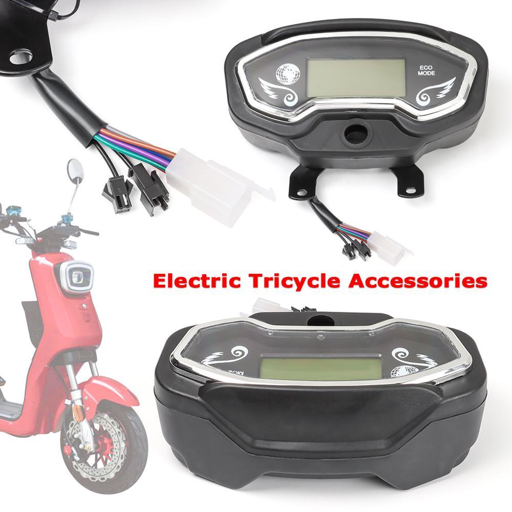 Đồng Hồ Đo Tốc Độ Màn Hình LCD Đa Chức Năng Cho Xe Scooter