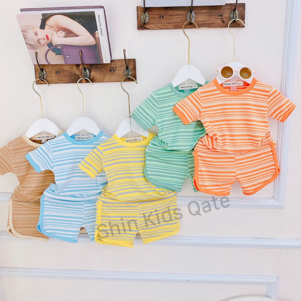 Có size đại(6-26kg) Hàng cao cấp.Bộ cộc sọc thun lạnh siêu xinh dành cho bé trai,bé gái.Đồ bộ bé trai,bé gái