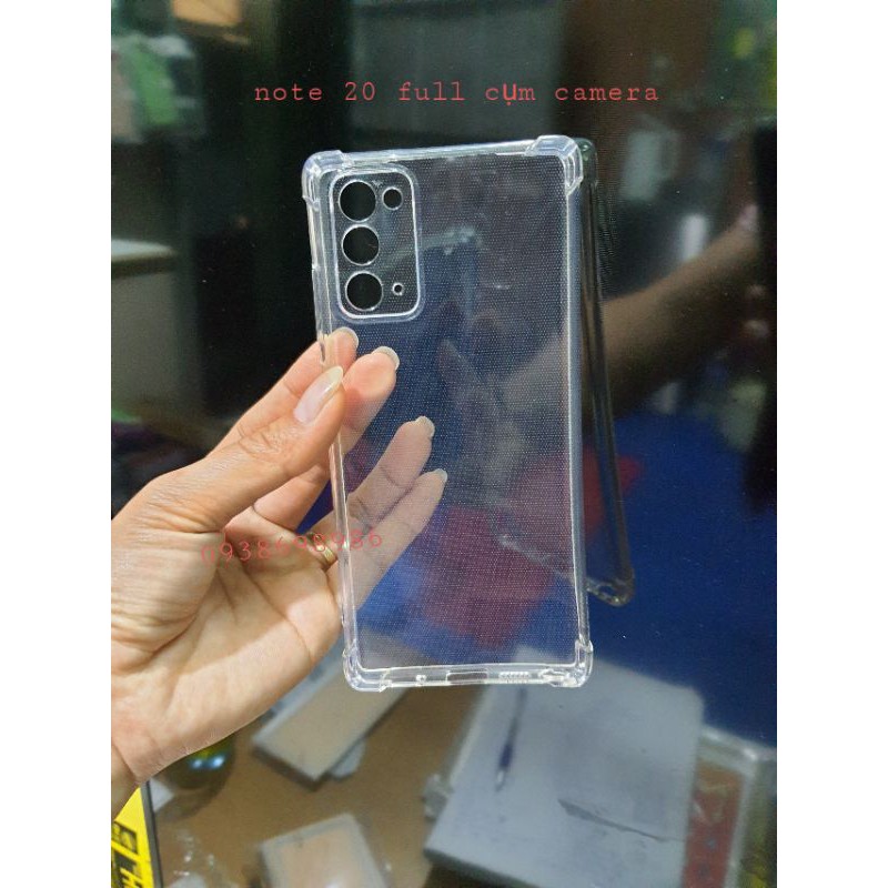 ốp lưng bảo vệ camera samsung note 20 / note 20 ultra chống sốc 4 góc