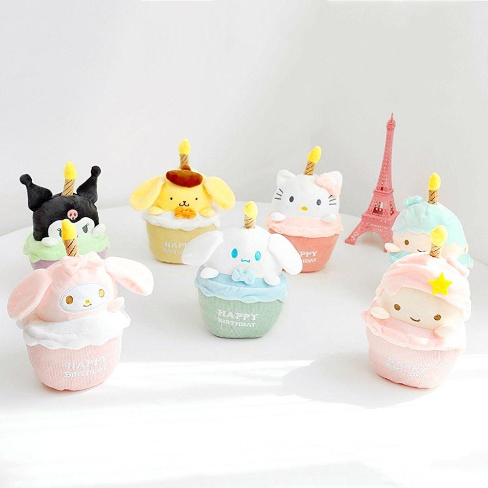 LANFY Búp Bê Kulomi Nhồi Bông Mềm Mại Phát Nhạc Trang Trí Bánh Kem