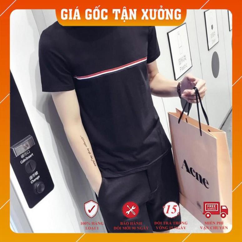 Áo Phông Nam Họa Tiết Kẻ Ngang 💟FREESHIP cho đơn 50k💟 Áo Thun Nam Họa Tiết Kẻ Ngang , Hàng Loại 1 | BigBuy360 - bigbuy360.vn