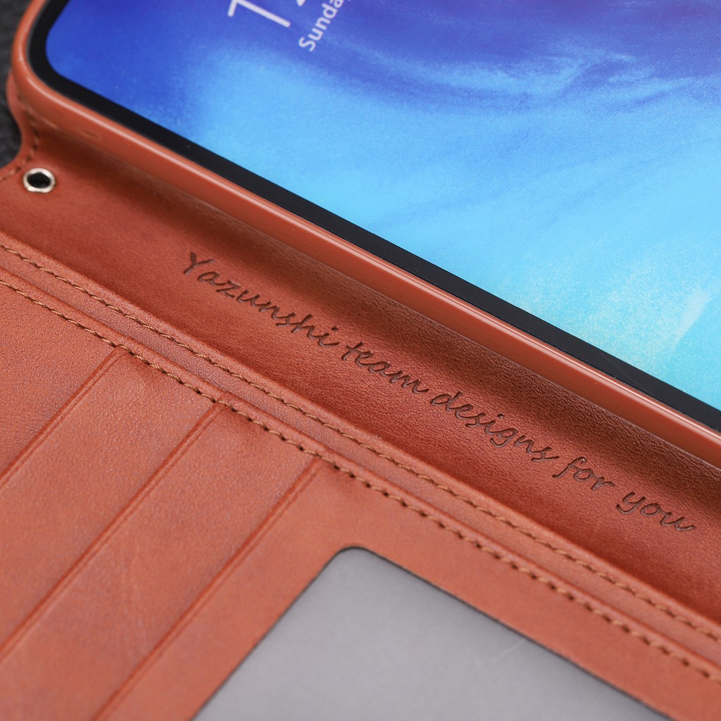 Bao da điện thoại có khe đựng thẻ dành cho Xiaomi Redmi Note 6 Pro Note 7 Pro Note 8 Pro