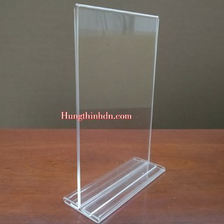 Giá để menu, menu mica kích thước khổ giấy A6 105x148 mm chân đế trong - hàng tốt
