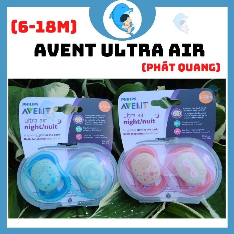 Ti Giả Thông Khí, Chỉnh Nha Avent Ultra Air Cho Bé 0-6 Tháng Và 6-18 Tháng Siêu Mềm Giúp Trấn An Tự Ngủ