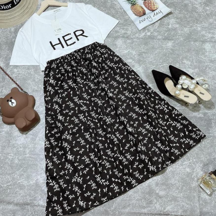Áo phông nữ kèm váy hoa nhí siêu hot 2021 - Bao form chất, mặc là xinh , , | BigBuy360 - bigbuy360.vn