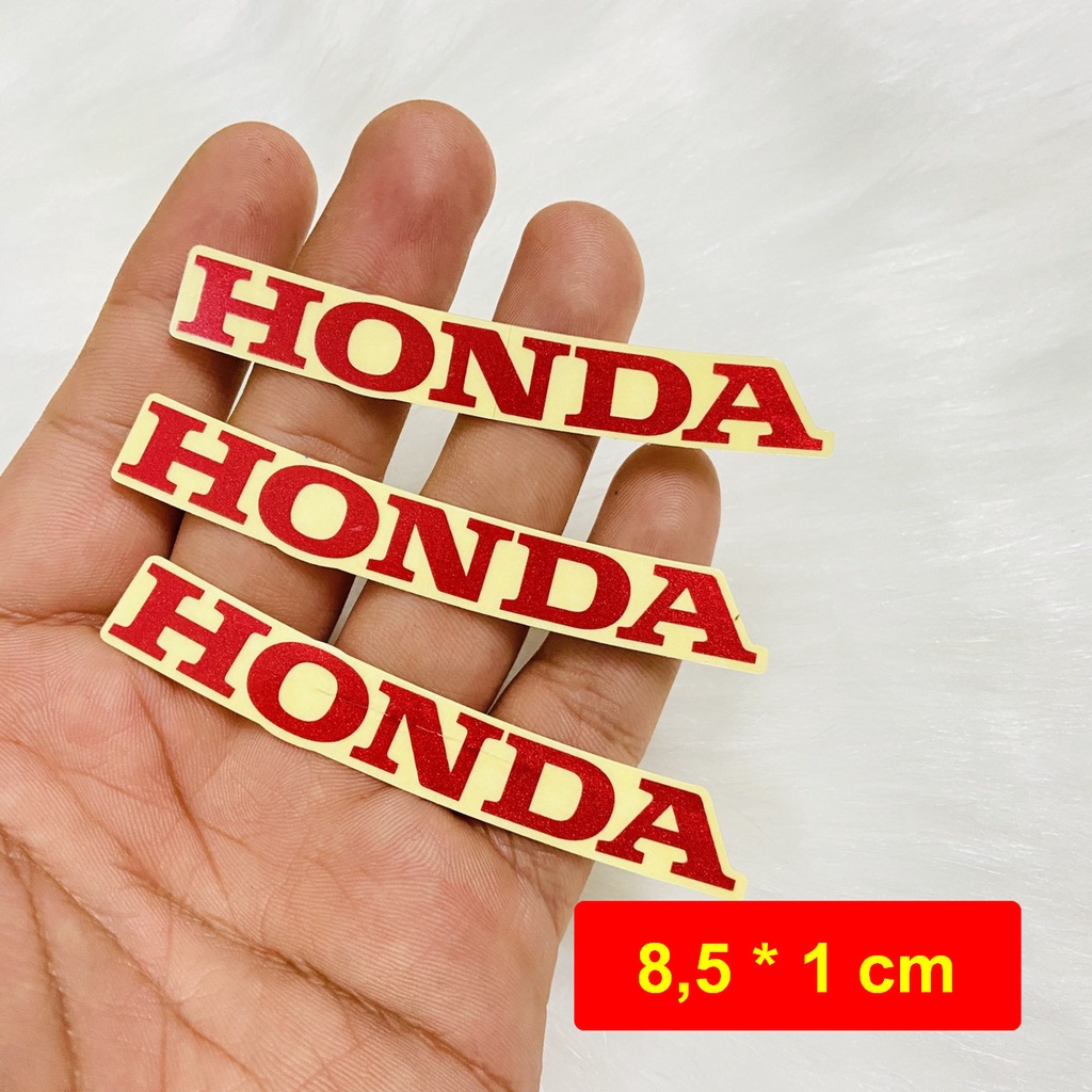 Tem logo HONDA đủ kích cở sử dụng dán mặt nạ, cánh bửng, mu rùa xe WAVE, VARIO, AB, CICK THÁI, VISION