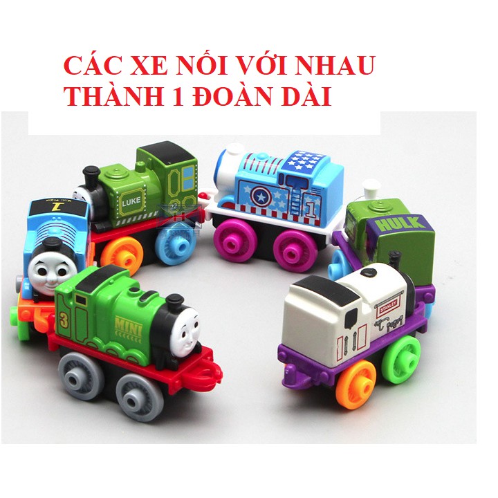 Mô hình Tàu hỏa Thomas mini bộ 6 chiếc bằng sắt