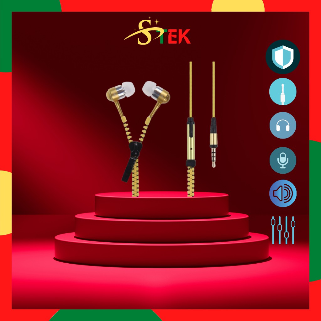 Tai Nghe Dây Kéo Nghe Hay Giá Rẻ Thời Trang Nhiều Màu, Tai nghe có mic giá siêu rẻ