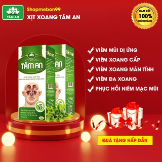 Xịt xoang tâm an - viêm mũi dị ứng, viêm xoang cấp và mãn tính