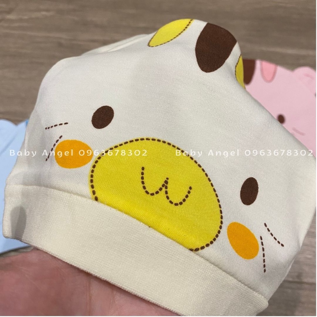 [𝑭𝒓𝒆𝒆𝒔𝒉𝒊𝒑] Mũ thóp sơ sinh cotton giá rẻ, mềm mại cho bé