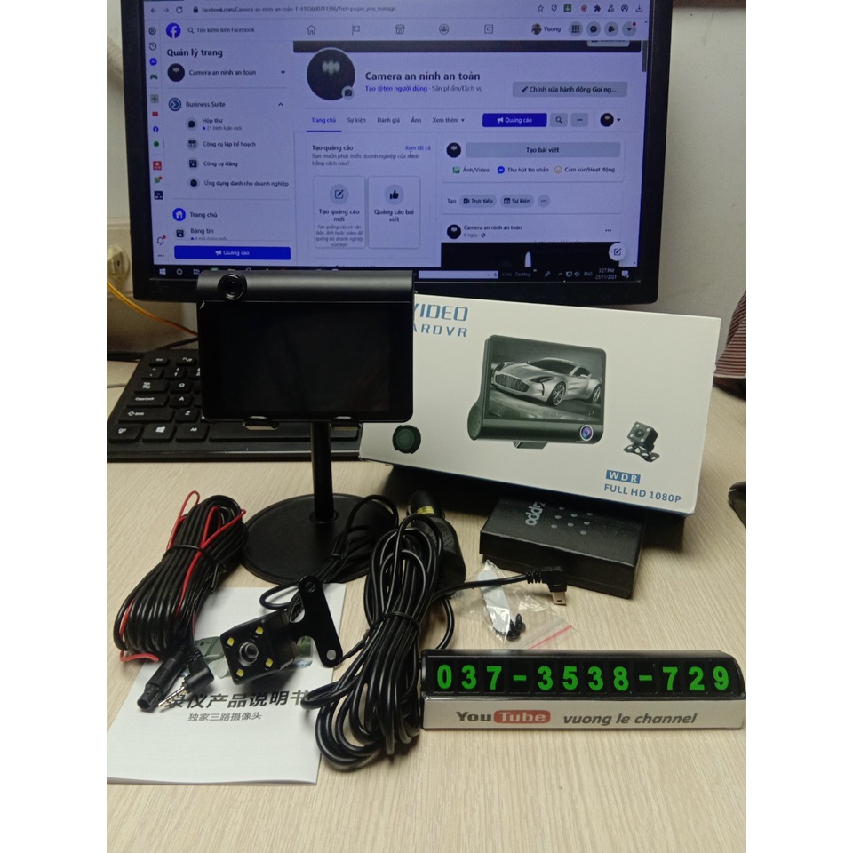 Camera Hành Trình 3 Cam X005 (Trước, Sau, Lùi) | BigBuy360 - bigbuy360.vn