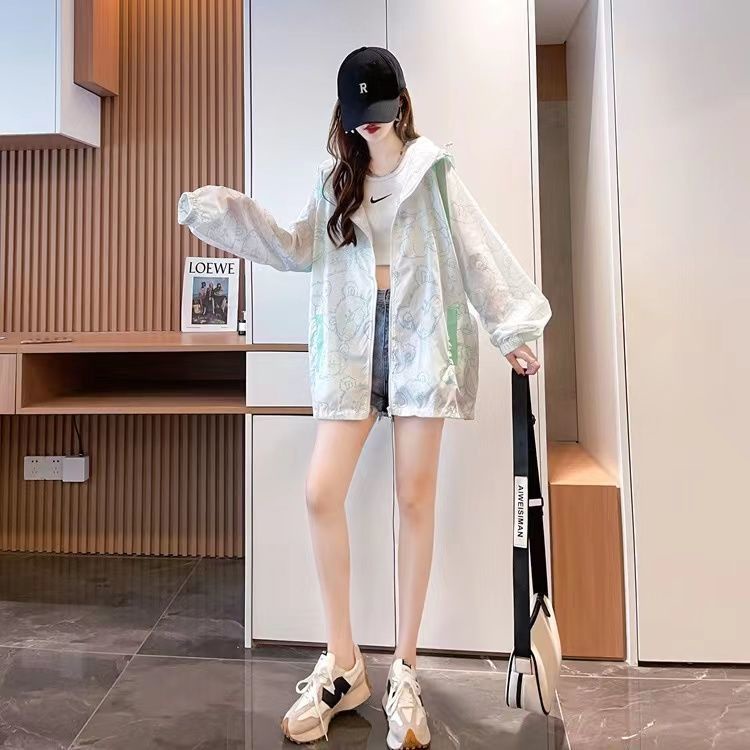Áo Khoác Chống Nắng Tia Cực Tím Siêu Mỏng Thoáng Khí Phong Cách Mới 2022 Cho Nữ