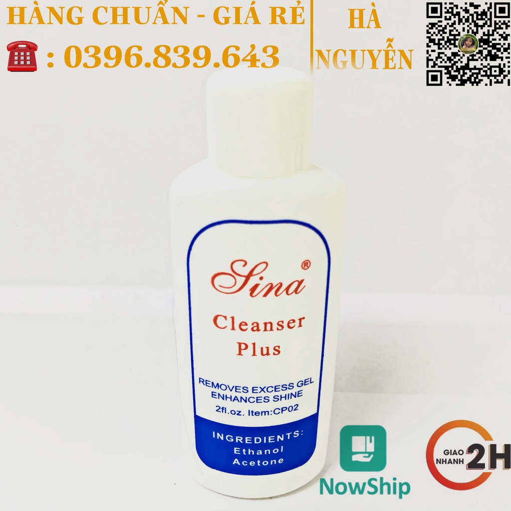 [ SIÊU RẺ ] Nước Lau Gel Sina  - Cồn Thơm Lau Gel sina 60ml