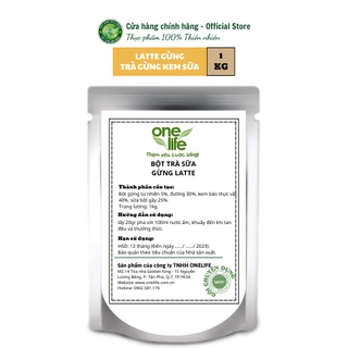 Nguyên Liệu Bột Trà Sữa Latte Gừng ONELIFE thơm ngon béo bùi