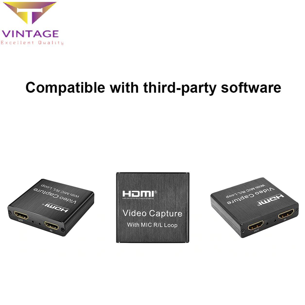 Card đồ họa HDMI USB 2.0 3.0 hỗ trợ ghi hình máy chơi game/phát sóng trực tuyến