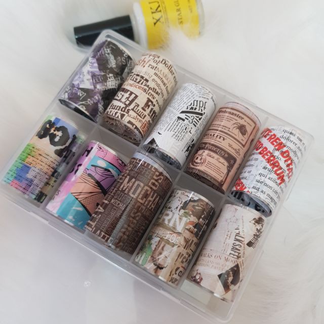 Foi dán móng báo chí   Nailspa.hn