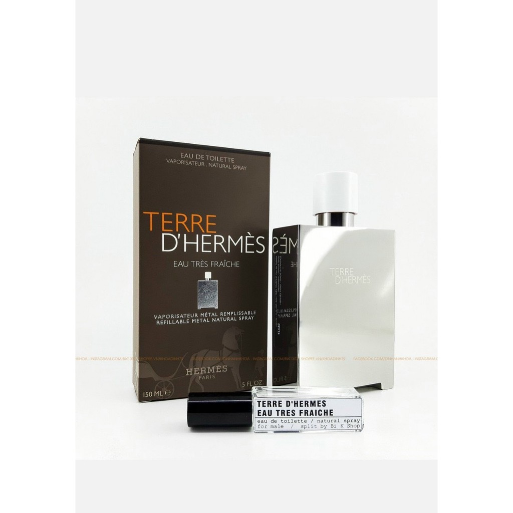 (Ảnh thật)Nước Hoa Hermes Terre D'Hermes Eau Tres Fraiche For Men 100ML