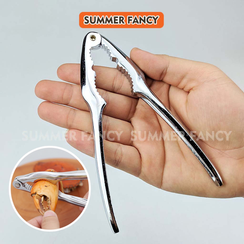 Dụng cụ kẹp càng cua, ghẹ và tách các loại vỏ, hạt cứng inox Summer Fancy siêu bền cao cấp Có sỉ có sỉ Có sỉ