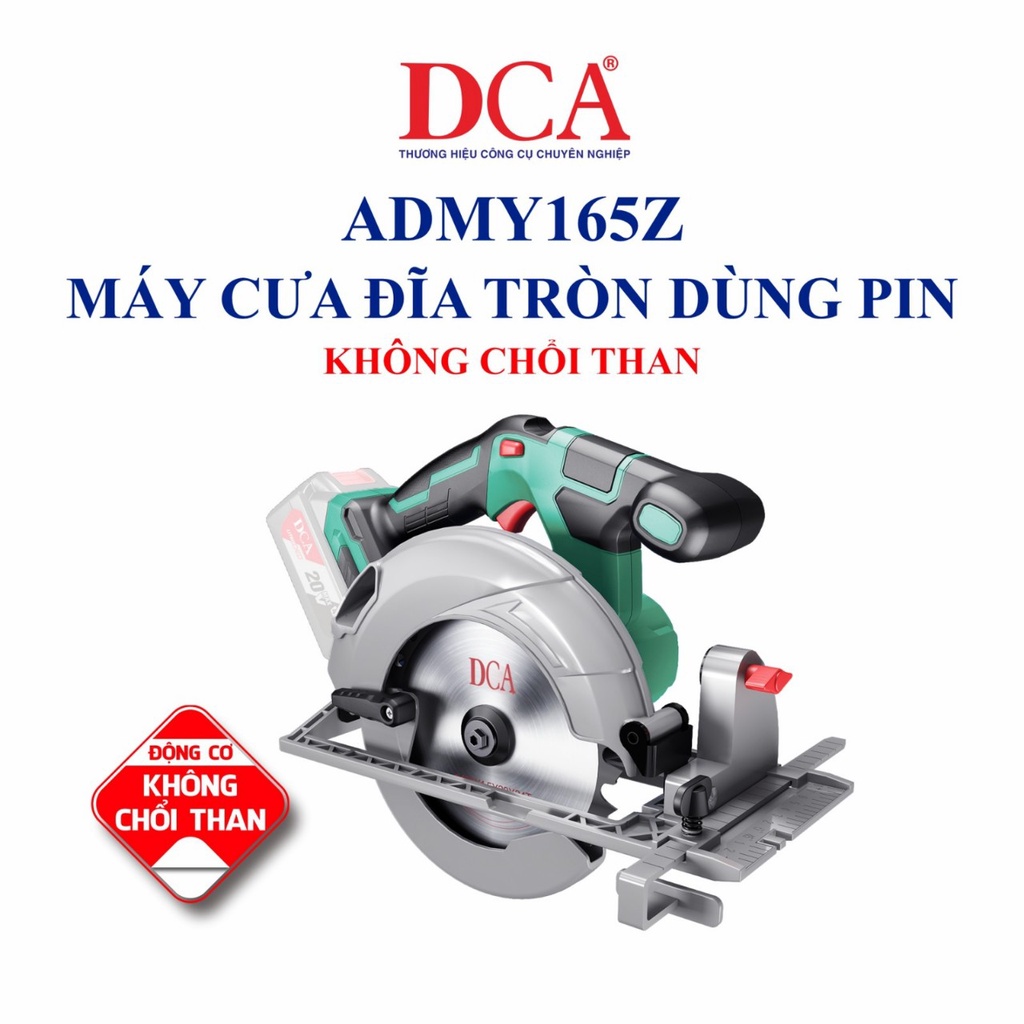 Máy cưa đĩa tròn dùng pin 20V DCA ADMY165Z