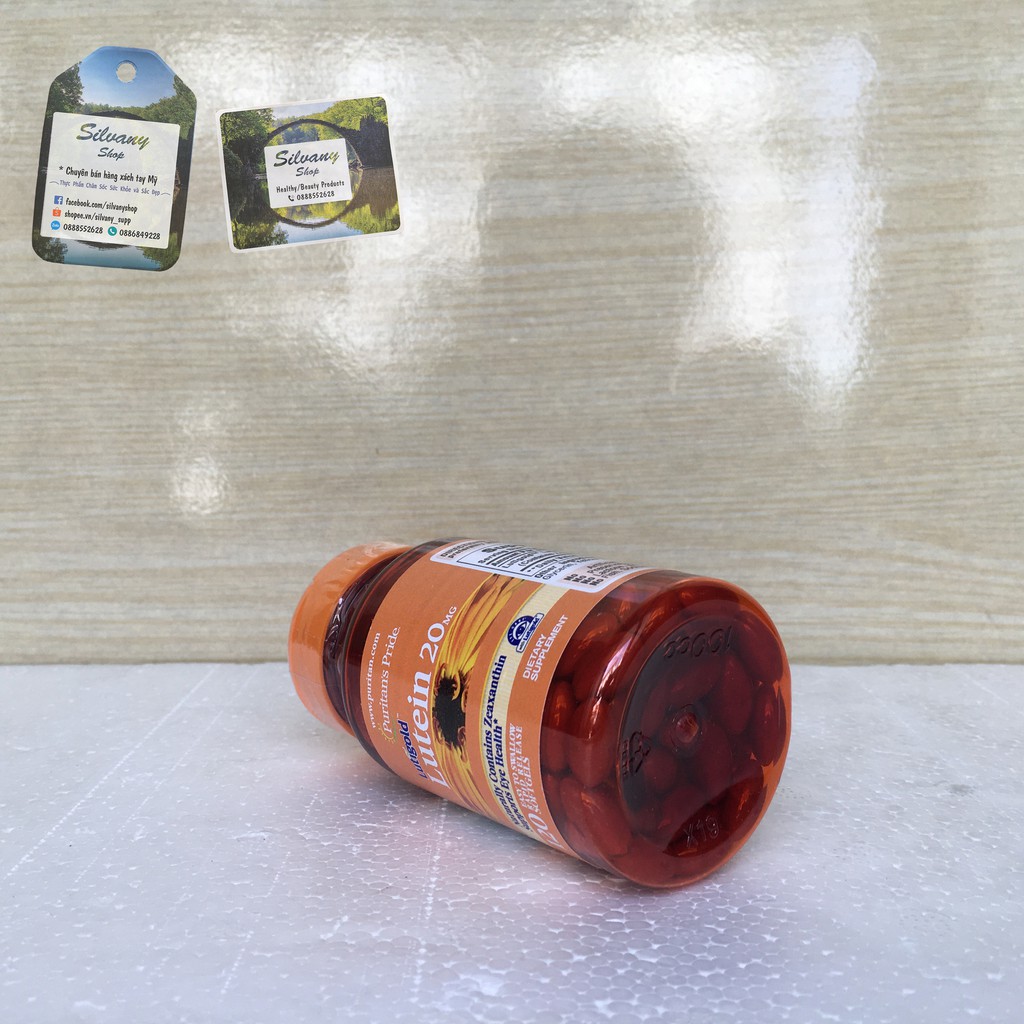 Viên uống Lutein 20mg Puritan's Pride - Bổ Mắt, Tăng Cường Thị Lực | BigBuy360 - bigbuy360.vn