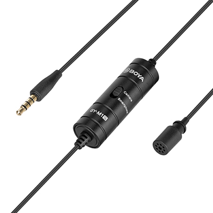 Micro cài áo BOYA BY-M1S dành cho điện thoại và máy ảnh