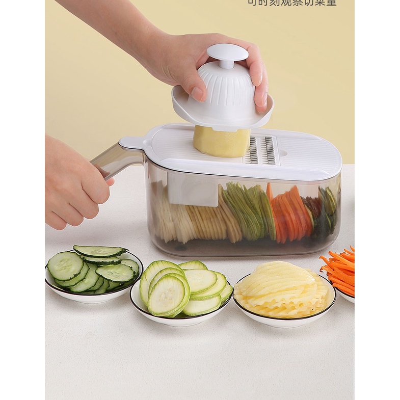 Bộ bào rau củ đa năng ECOCO E1909 có 6 lưỡi, nhựa cao cấp, thiết kế nhỏ gọn tiện lợi, nhựa ABS