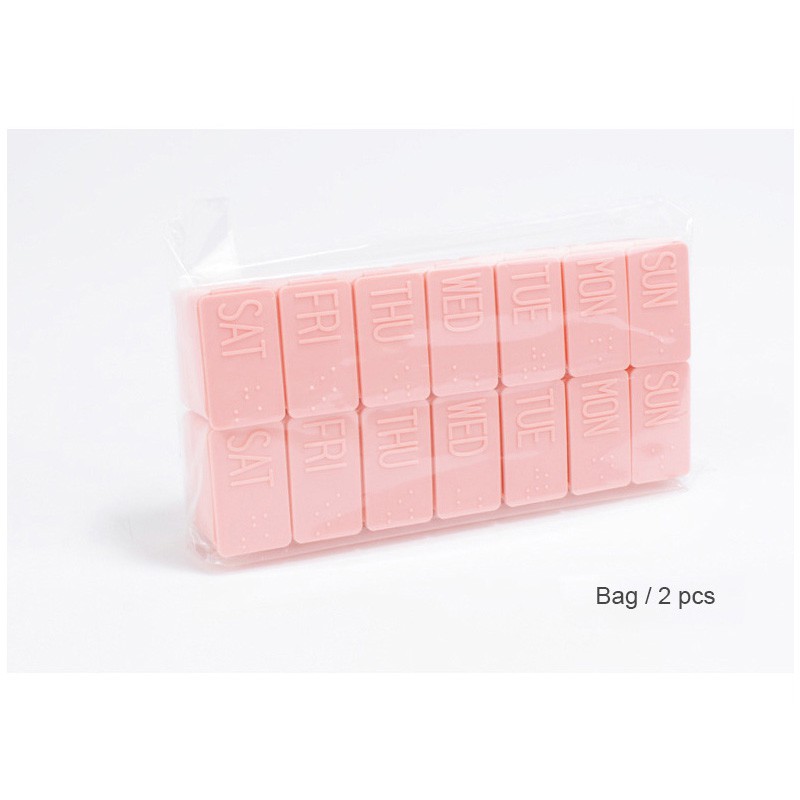 (Hàng Mới Về) Hộp Đựng Thuốc 7 Ngày Mini Tiện Lợi