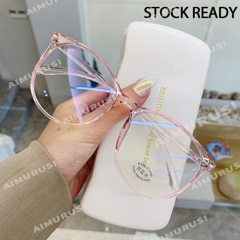 Mắt Kính Gọng Tròn Chống Ánh Sáng Xanh Thời Trang Cho Nam Nữ