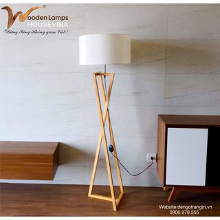Đèn gỗ cây trang trí HVN - 53a + Tặng bóng điện tăng giảm triết áp