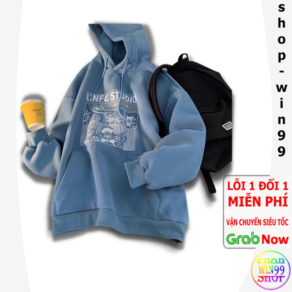 ❤ HÓT NHẤT ❤ Áo Khoác Hoodie Unisex Nam Nữ IN CHỮ HÓT Dài Tay Cổ Tròn Dáng Rộng Chất Nỉ Dày Mềm Mại