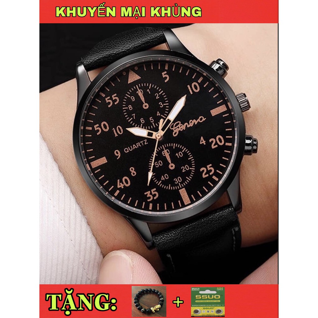 ĐỘC_QUYỀN_Đồng Hồ Nam GENEVA Thể Thao Dây Da Cao Cấp Nam Tính | BigBuy360 - bigbuy360.vn
