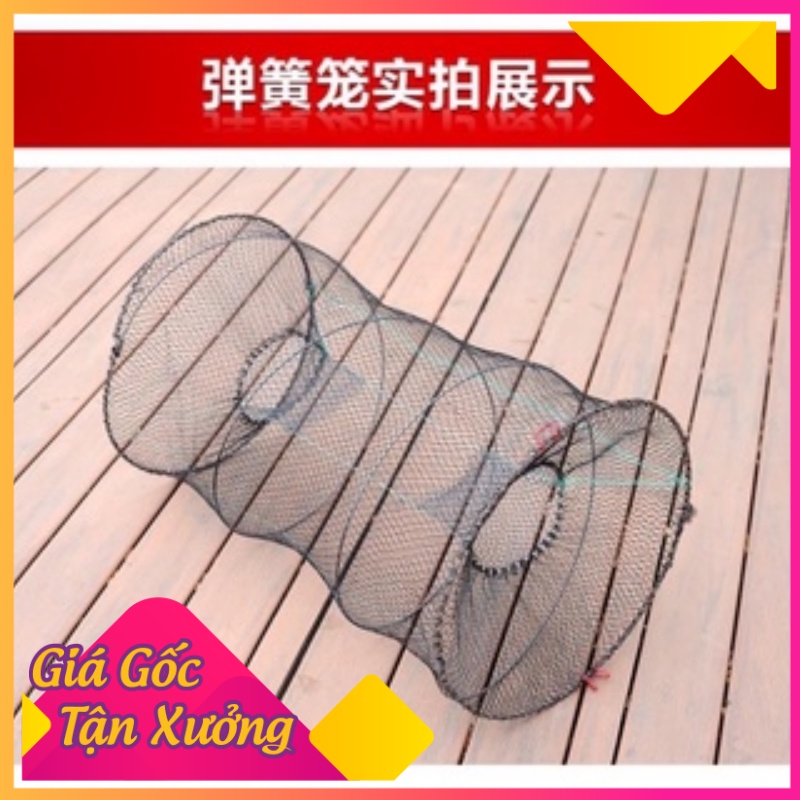 Lưới đánh cá , Lồng lò xo bắt cá , Bẫy tôm cua cá , Kích thước 25x45cm – 30x60cm – 40x80cm – 50x85cm – 50x110cm