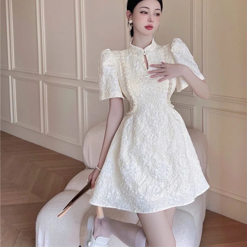 Đầm tay bồng xoè tiểu thư