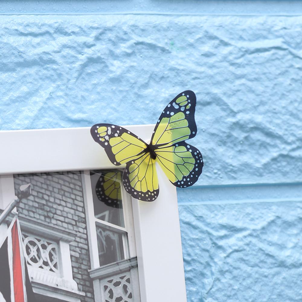 KUNHEV Set 18 Miếng Dán Tường Hình Bướm 3D Trang Trí Phòng Trẻ Em / Tiệc Cưới / Giáng Sinh