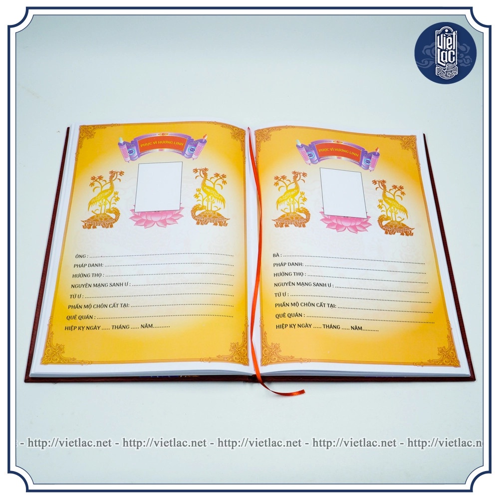 Sổ Ghi Gia Phả các dòng tộc khổ A4