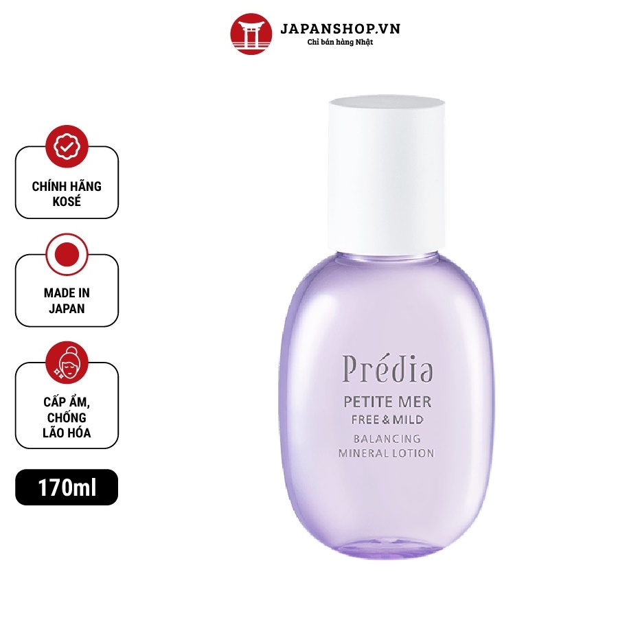 Lotion Cấp Ẩm Và Se Khít Lỗ Chân Lông Dành Cho Da Nhạy Cảm Kose Predia Nhật Bản 170ml
