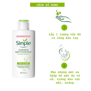 (Chính hãng) Kem Dưỡng Ẩm Da Simple Kind To Skin Hydrating Light Moisturiser