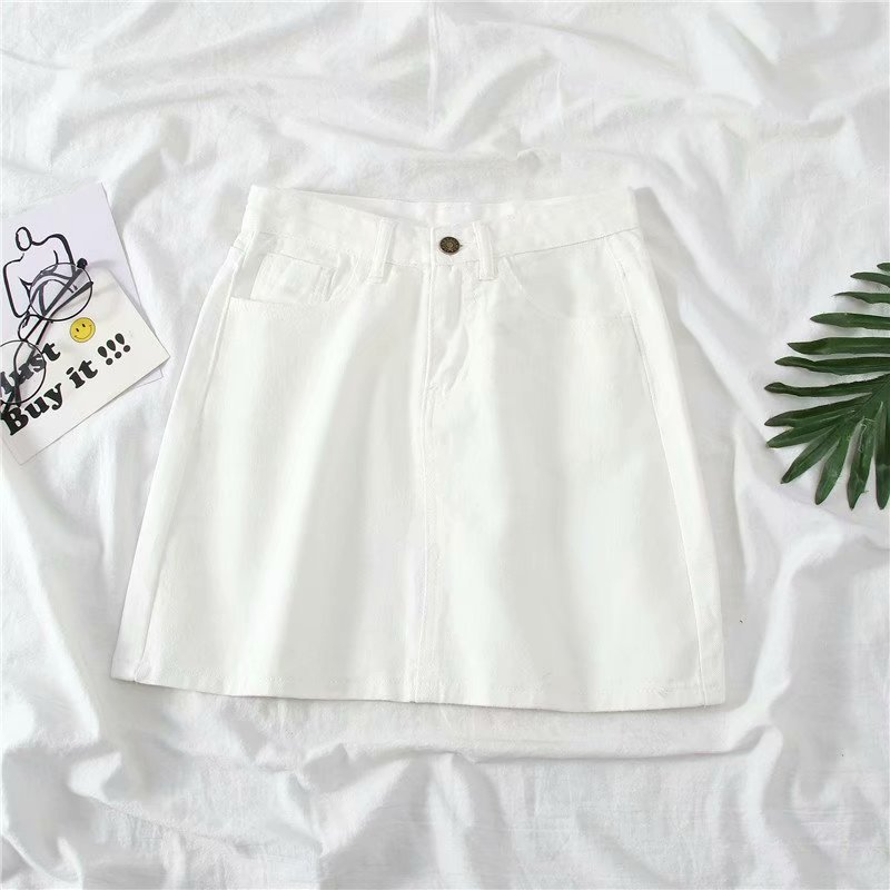 Chân váy denim eo cao thời trang Hàn Quốc ngọt ngào size S-5XL | BigBuy360 - bigbuy360.vn