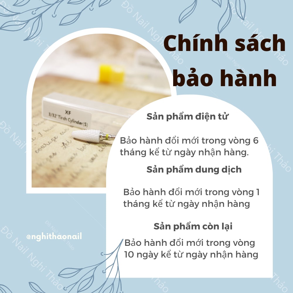 Đầu mài sứ mịn móng tay nail LADURA