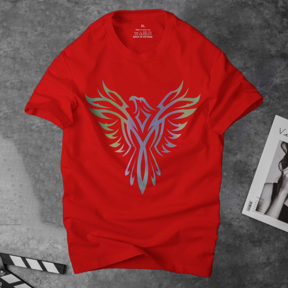 Áo phông nam đại bàng phản quang 7 màu  cá tính ,áo nam vải cotton 4 chiều cao cấp thoáng mát