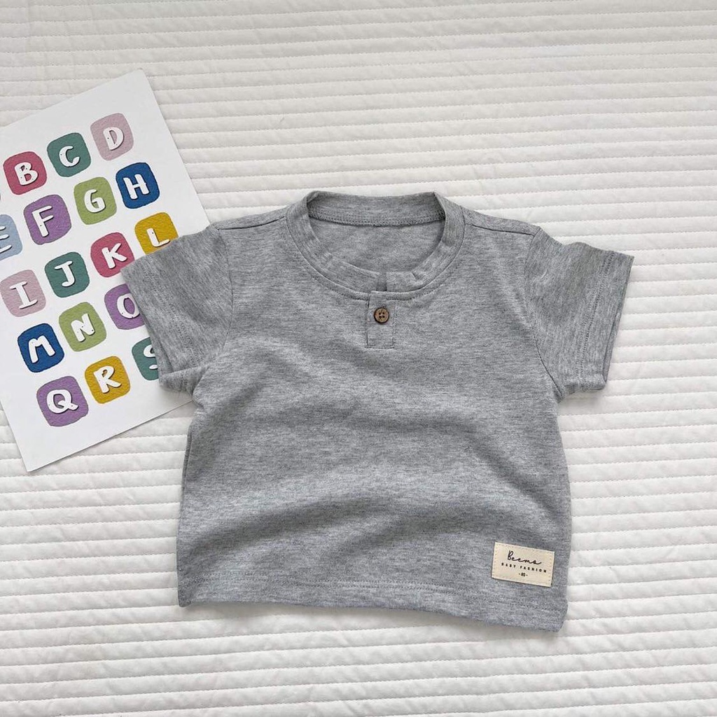 Áo phông cotton beemo cho bé trai, bé gái kiểu dáng hàn quốc