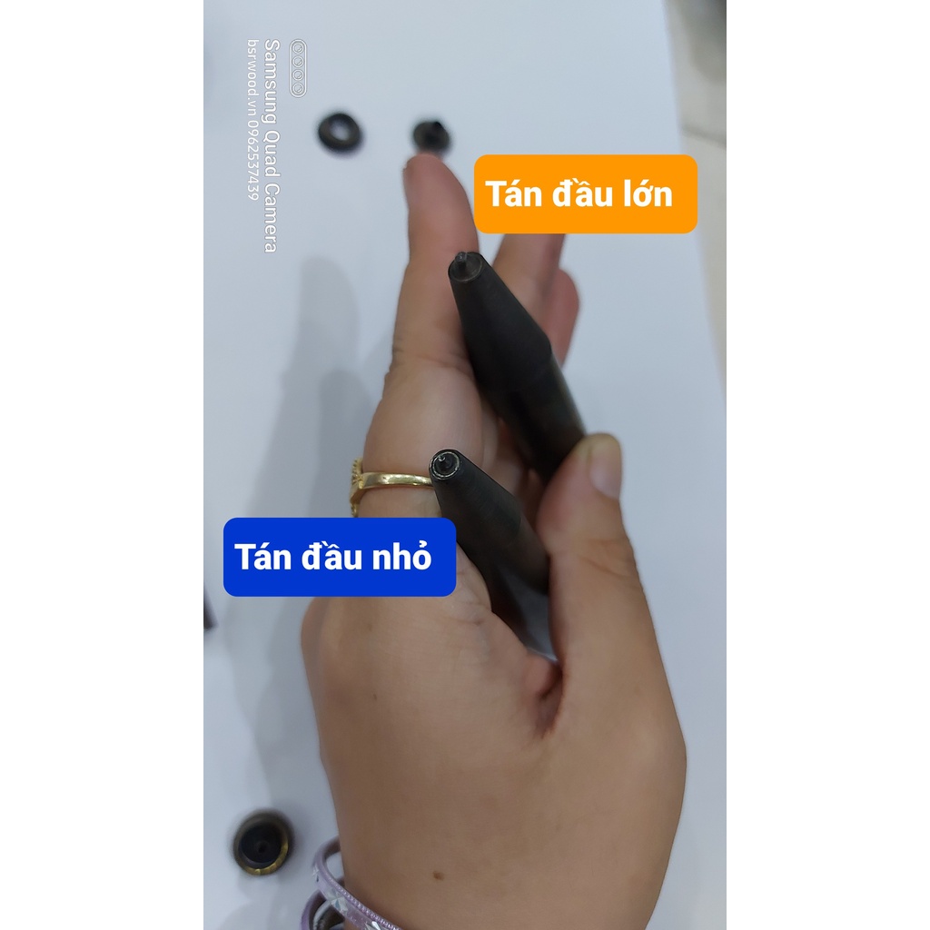 Bộ dụng cụ đóng nút chén  gồm Cây đục lỗ,cây đóng nút bấm,đế kê